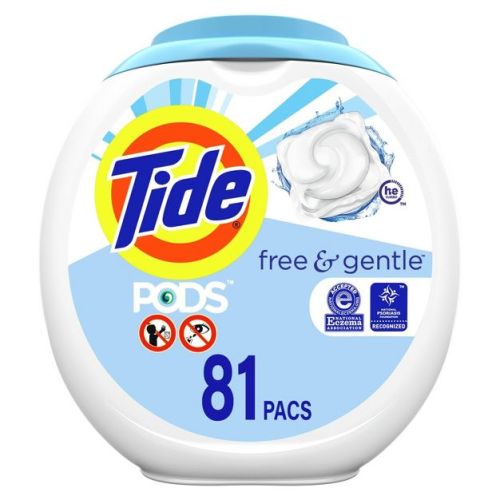 Tide Pods Laundry Detergent Pacs - Free & Gentle