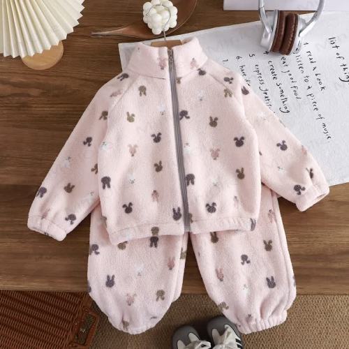 Toddler Kid Cute Animal 2-Piece Fleece Set