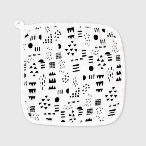 Honest Baby 4pk Organic Cotton Pattern Play Washcloth