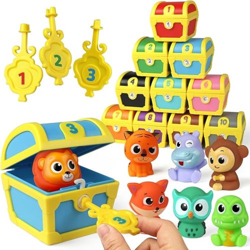 Coogam Matching Color Sorting Pirate Hunt Game for Toddlers