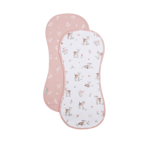 Living Textiles Burp Cloths 2 Pack Fawn Fables