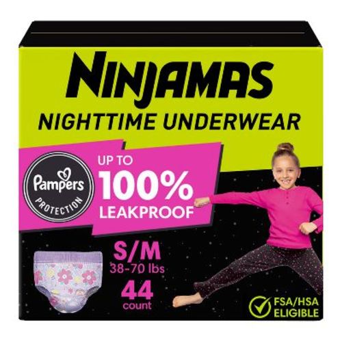 Pampers Ninjamas Nighttime Girls' Underwear - (Select Size and Count)