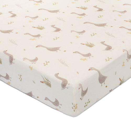 Crane Baby Goose Crib Fitted Sheet & Reviews | Wayfair