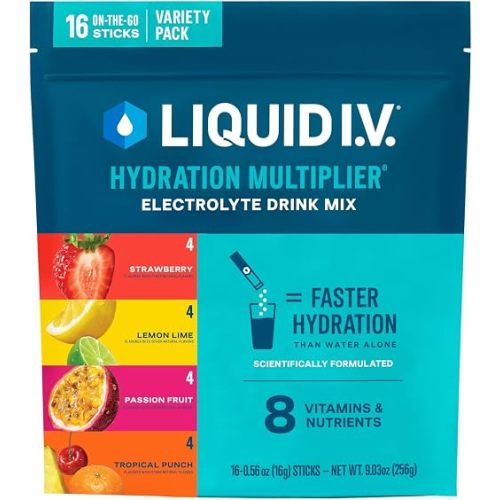Liquid I.V. Electrolyte Powder, Signature Variety Pack, 16 Count