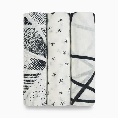 Aden + Anais Silky Soft Swaddles (3 Pack) - Midnight