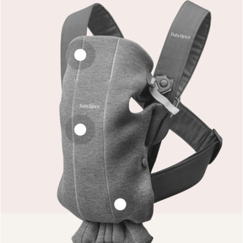 BabyBjörn Baby Carrier Mini - Fabric: 3D Jersey - Color: Dark Grey