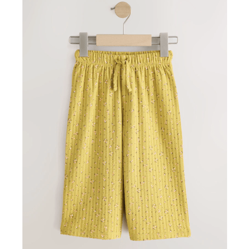Textured Wide Leg Trousers