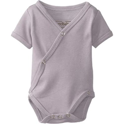 L'ovedbaby Unisex-Baby Newborn Organic Short-Sleeve Kimono Bodysuit