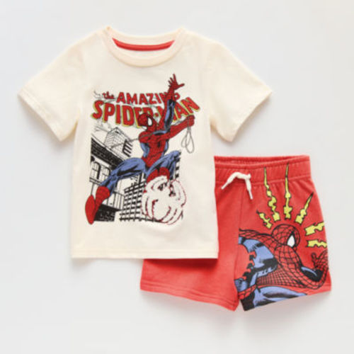Toddler Boys Spiderman 2-pc. Short Set