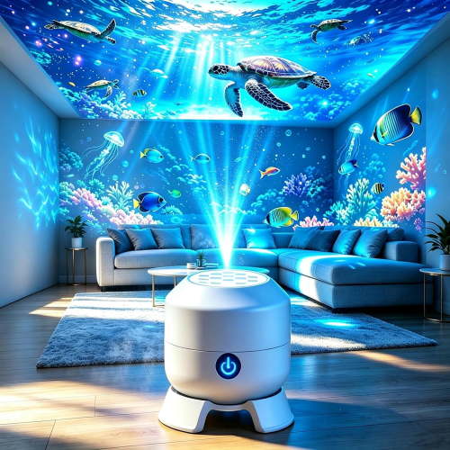 Dynamic 360 Rotating Ocean Wave Projector LED Light for Bedroom Ceiling