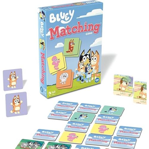 Wonder Forge Bluey Matching Game - Family & Toddler Games - Educational Toys - Memory & Brain Games for Kids Ages 3-5, Indoor Recess