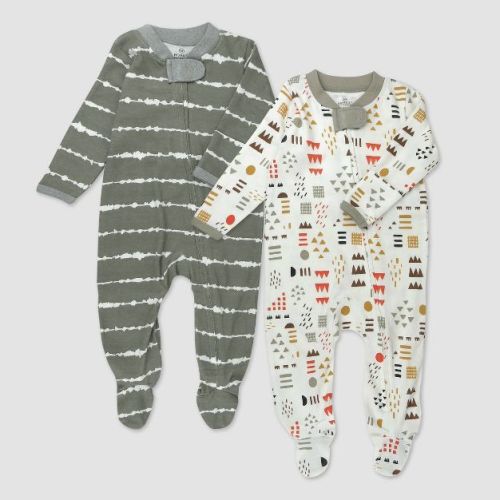 Honest Baby 2pk Organic Cotton Mountain Sleep N' Play