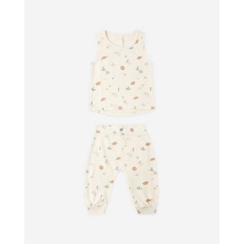 Tank + Slouch Pant Set Aquatic