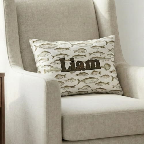 Personalized Fish Nursery Decor Fishing Baby Gift Baby Boy Keepsake Baby Shower Gift Toddler Blanket Boys Room Decor Fish Room Accent