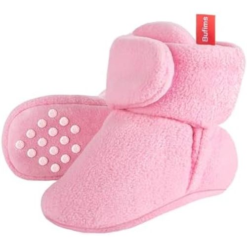 Baby Fleece Booties Newborn Unisex Booties Non-Slip Newborn Infant First Walkers Warm Shoes House Slippers for Baby Boys & Baby Girls Toddlers