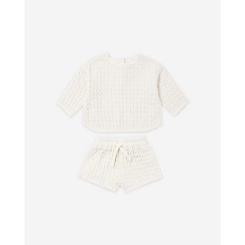 Quincy Mae Flynn Set Natural, 6-12M