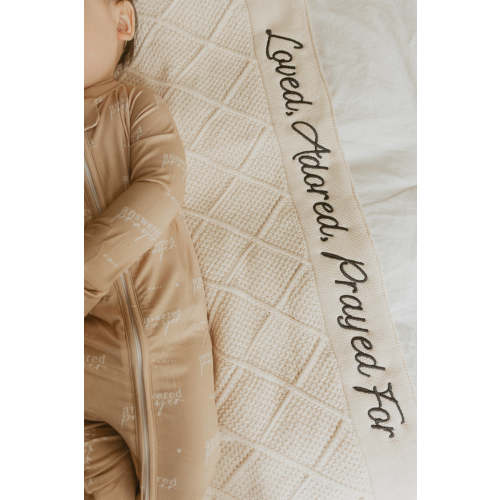 Loved, Adored, Prayed For Embroidered Blanket – OUR HOUSE ABOVE