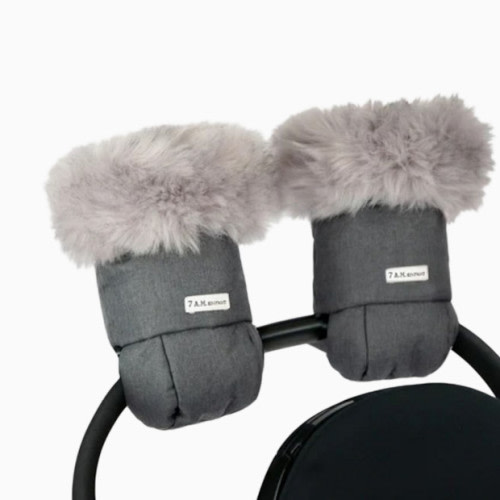 7AM Enfant Tundra Warmmuffs - Heather Grey Dark Fur