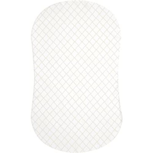 HALO BassiNest Fitted Sheet – 100% Cotton, Soft and Breathable Bassinet Sheet for Babies, 30” x 16” Pre-Shrunk Sheet, Nautical Net