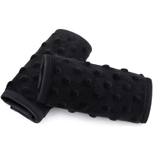 Pro Goleem Car Seat Strap Covers for Babies Soft Car Seat Strap Shoulder Pads for All Car Seats, Stroller, Pushcar, Black