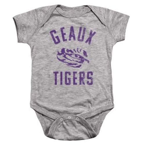 Baby Lsu Large One Color Infant Snap Suit, Athletic Heather, 12 Months