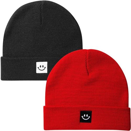 Paladoo 2Pack Baby Beanie Knit Toddler Hat for Girls Boys 0-8 Years