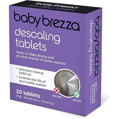 Baby Brezza Descaling Tablets - Compatible with Bottle Washer Pro and All Brands of Baby Bottle Washer Appliances