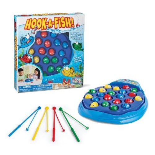 Game Zone Hook-A-Fish Interactive Tabletop Multiplayer Game for Adults and Children ages 3 and older.