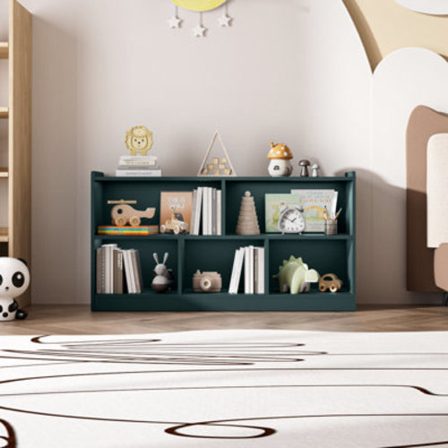 Isabelle & Max™ Shelf 5-Section Aldarcie 24" H X 45" W Bookcase & Reviews | Wayfair