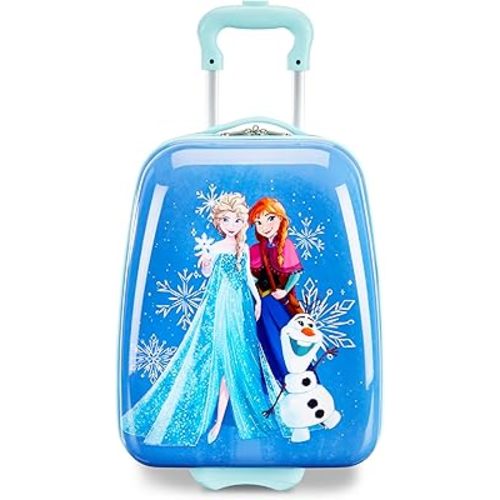 American Tourister Disney Frozen 2 Kids Carry-On Luggage, Hardside With Single Spinner Wheels
