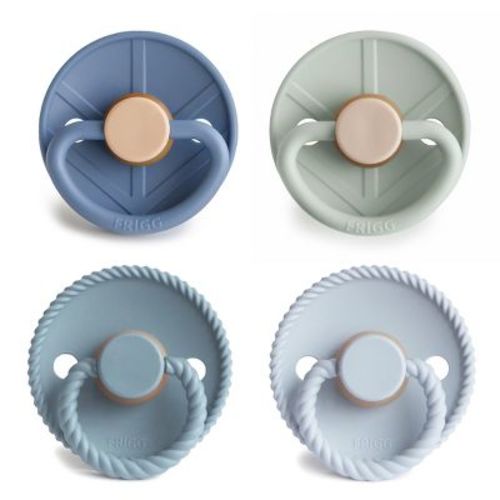 FRIGG Natural Rubber Pacifier 4-Pack Skyline Serenity 0-6 months