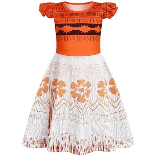 Jurebecia Girls Nightgowns Princess Pajamas Nightdress for Toddler Kids Sleepwear Flutter Short Sleeves Nightie Dress