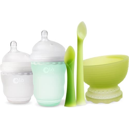 5-Piece Baby Feeding Starter Set, Mint/ Frost/ Green