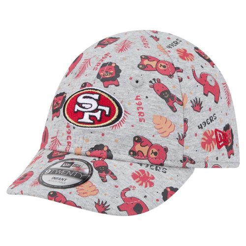 Infant San Francisco 49ers  New Era Gray Animal 9TWENTY Adjustable Hat