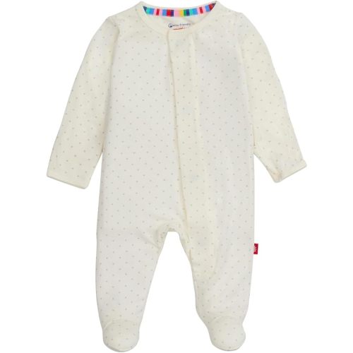 Magnetic Me Modal Magnetic Baby Footie Pajamas | Silky Soft Modal Fabric | Baby Sleepers Available Sizes 6-9 months