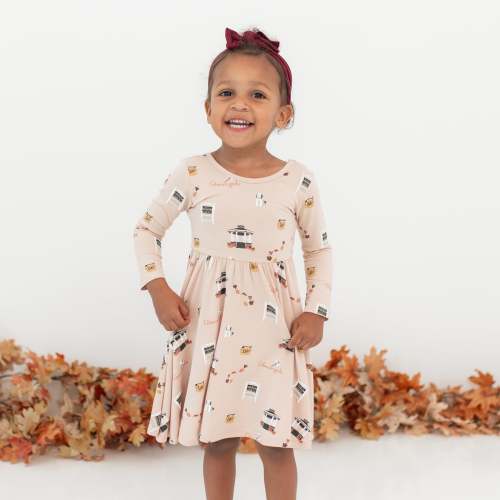 Long Sleeve Twirl Dress in Gilmore Girls