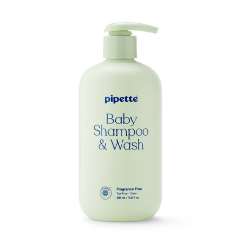 "pipette baby shampoo body wash"