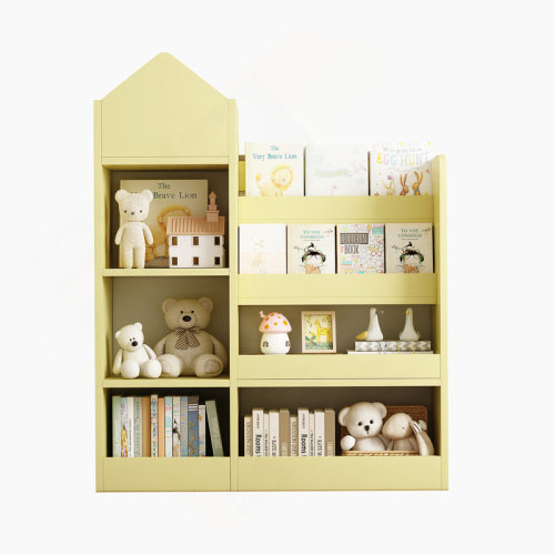 Ophelia & Co. Kids Wooden Bookshelf Toy Storage Organizer with Bookcase, Kid's Bin Storage Unit with 6 Compartments 2 Baskets Bins Toys Box Organizer | Wayfair