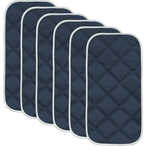 Sunny zzzZZ 6 Pack Baby Waterproof Changing Pad Liners - Quilted Thicker Ultra Soft Changing Table Cover Liners - Durable & Easy to Clean - Navy Blue - 23" x 11"