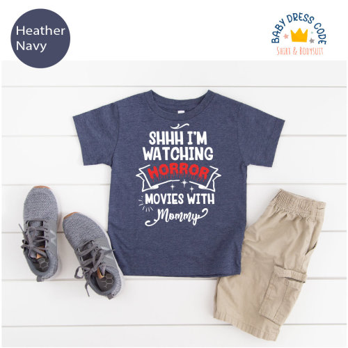 Horror Movie Mommy & Me Shirt: Funny Halloween Toddler Tee