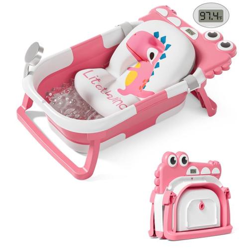Bobike Collapsible Baby Bathtub for Infants to Toddler with Real-Time - TikTok Shop