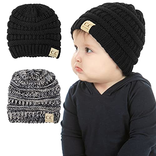 Funky Junque Baby Winter Hat – Cute Newborn Hats, Cozy Warm Infant Beanie, Soft Knit Stocking Stuffer for Babies 0–12 Months