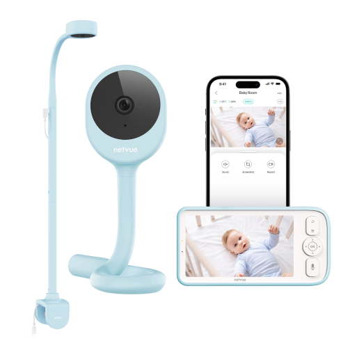 Baby Monitor with Camera and Audio, Netvue Baby Sleep Monitor with 1080P HD 5" Display, Two-Way Audio, Baby Camera