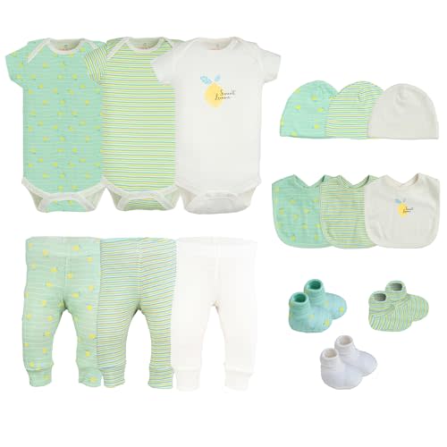 Little Peaches Baby Boy Clothes & Accessories Set – Newborn Essentials Gift – Fits 6 to 9 Months