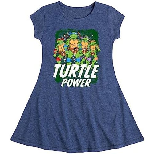 HYBRID APPAREL - Teenage Mutant Ninja Turtles -Turtle Power - Toddler & Youth Girls Fit & Flare Dress