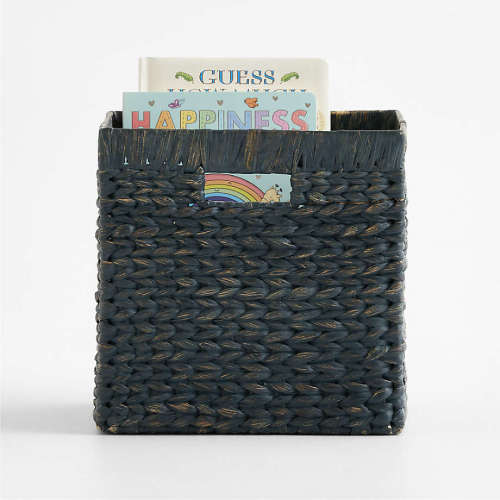 Wonderful Wicker Blue 11" Kids Storage Bin Set of 4