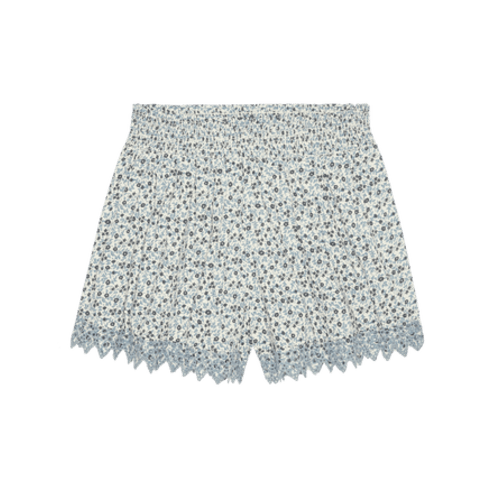 The Smocked Eyelet Short. -- Bluebell Ditsy – The Great.