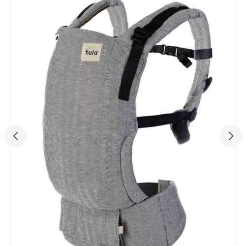 Natural Linen Baby Carrier - Free-To-Grow Ash Grey – Baby Tula – Baby Tula US