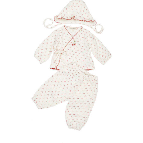 Gauze Three Piece Set, Cherry - Wild Wawa | Maisonette
