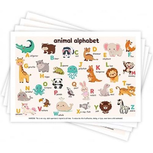 60 Pack Disposable Placemats for Baby & Toddlers, 12" x 18"